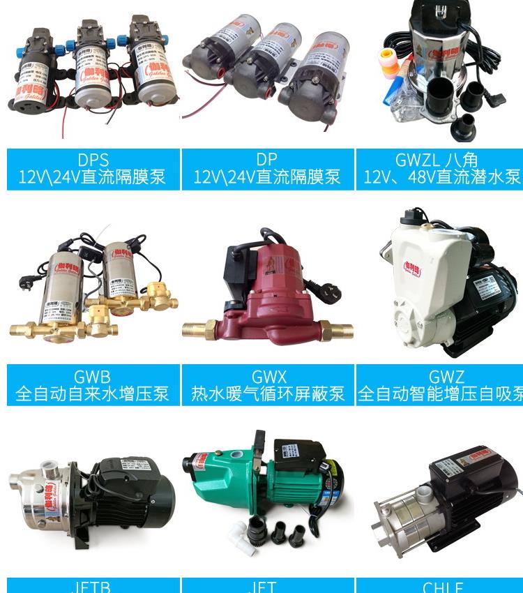 GZY Small Water Pump DC Brushless Micro Submersible Electric Booster Small Water Pump Galileo Brand