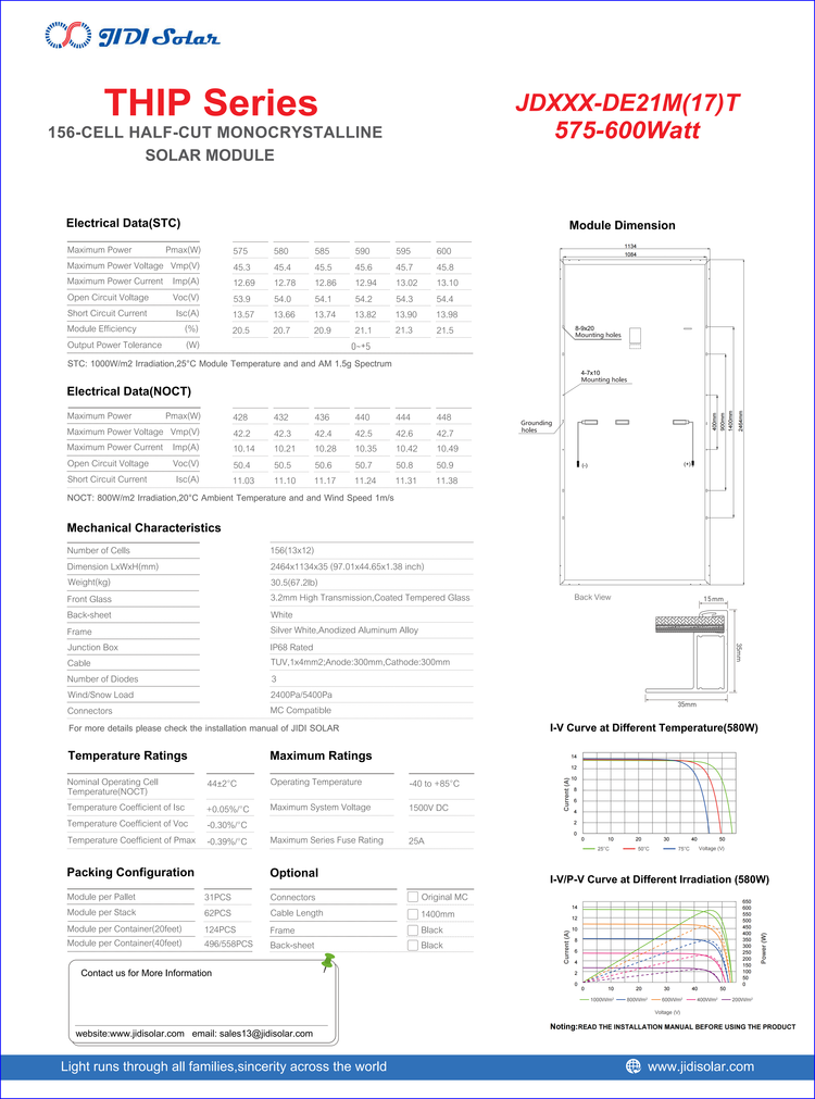 Trina Solar outdoor power generation solar panel 600W monocrystalline silicon solar panel is widely used