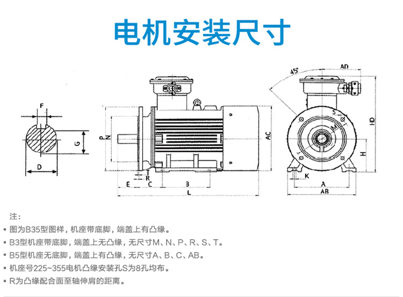 The manufacturer sells YBK mining three-phase explosion-proof motors with complete specifications for easy use