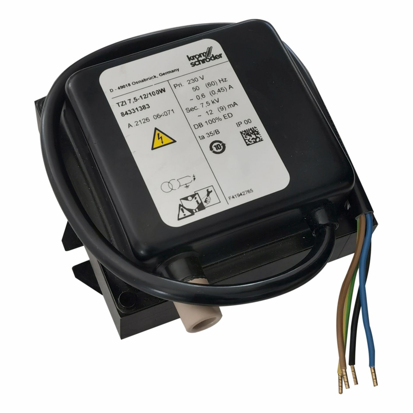 TZI5-15/100W TZI7.5-12/100W TZI7.5-20/33W Hockett High Voltage Package Transformer