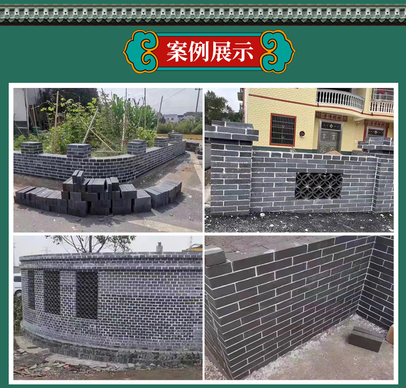 Frost resistant blue brick production plant 200 * 50 * 50 mechanism antique brick specifications 280 * 140 * 60