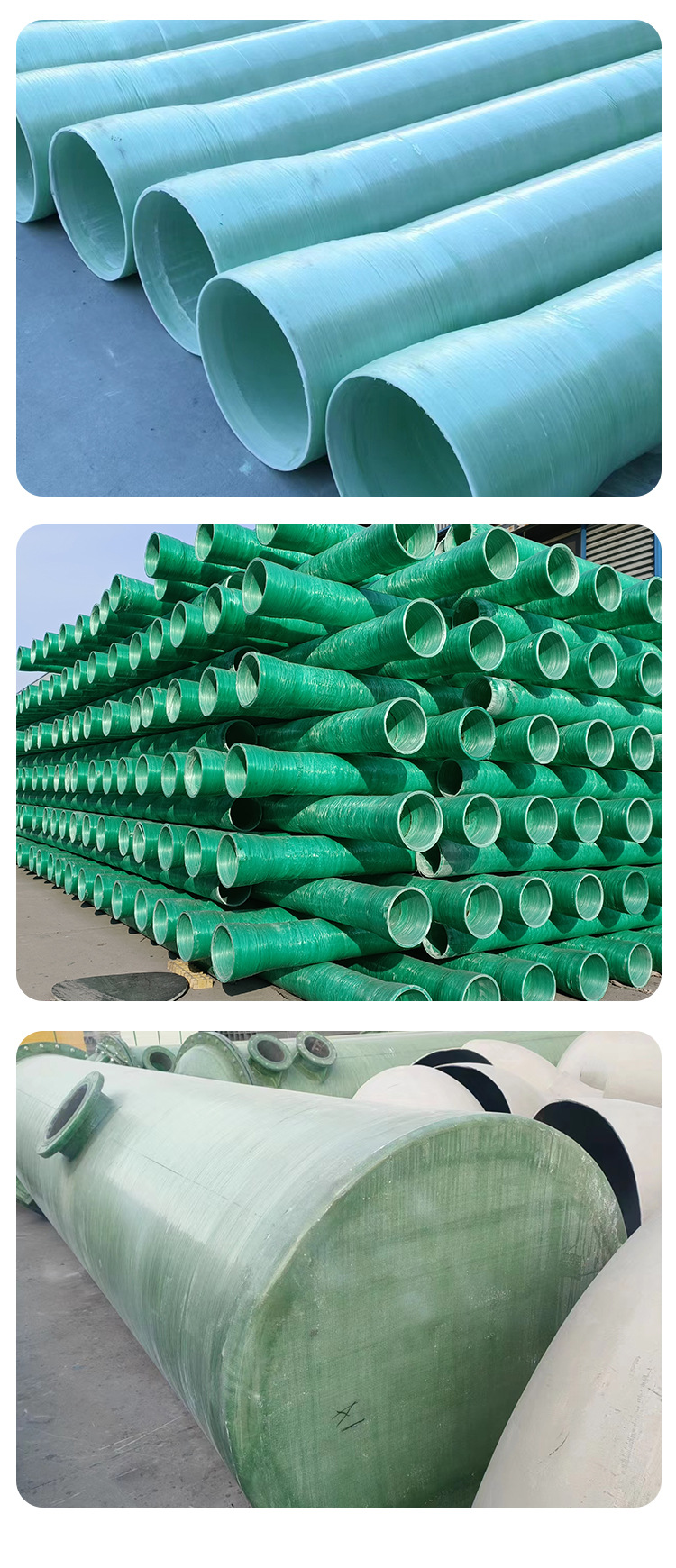 Yimin Sewage Treatment FRP Pipe Production Composite Sandwich Pipe Municipal Power Cable Pipe