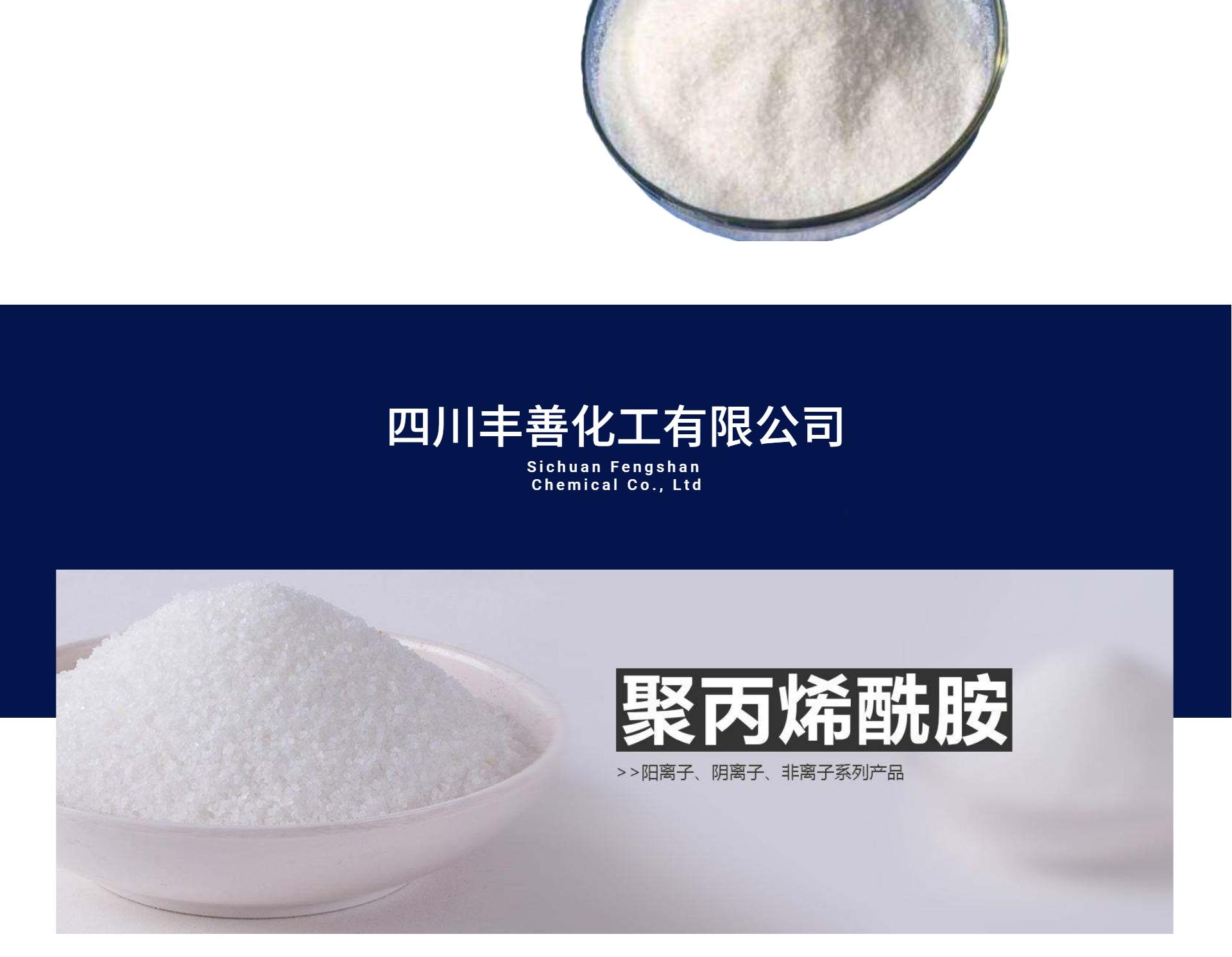 Fengshan Chemical Polyacrylamide PAM Amide Solid 800w-1600w Molecular Cation Anion Non ion