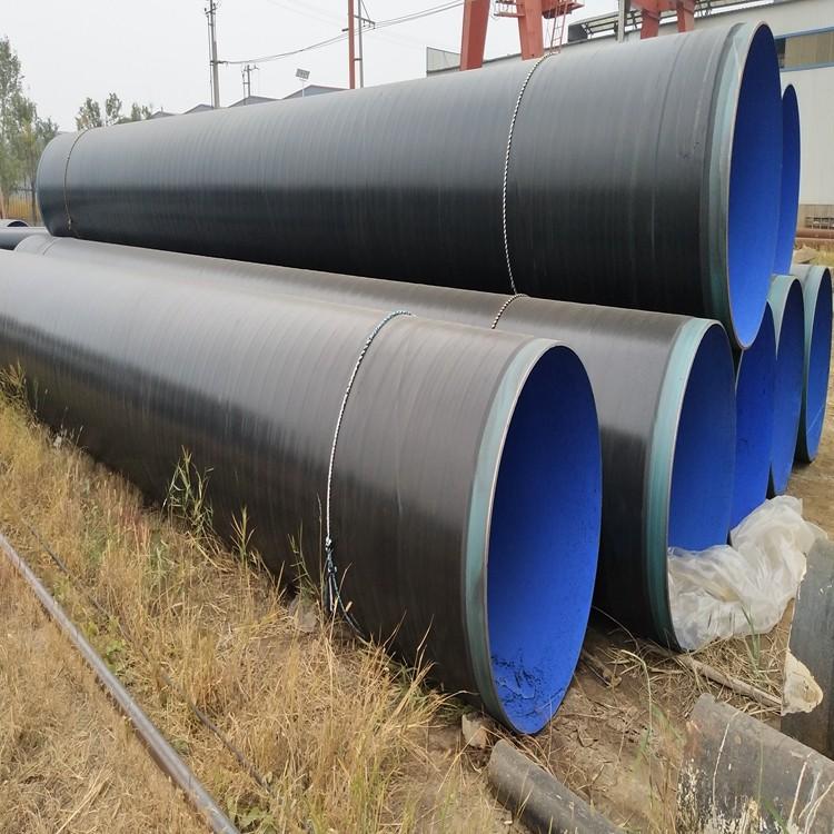 Processing of anti-corrosion plastic coated steel pipes for external anti-corrosion spiral pipes with Yunkai brand dn630 * 8