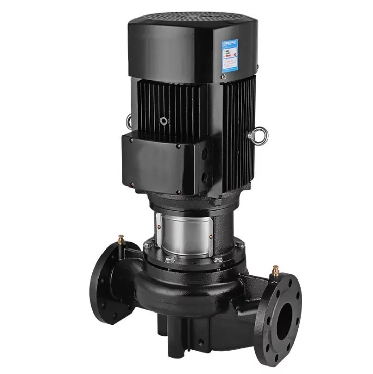 The TD type vertical single stage pipeline circulation pump produced by Kepler manufacturer is made of gray cast iron ductile iron material