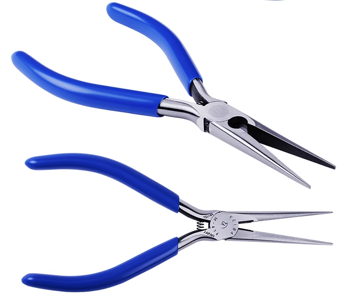 KEIBA Ma brand M-616 inch electronic long nose pliers with teeth and pointed nose pliers imported from Japan