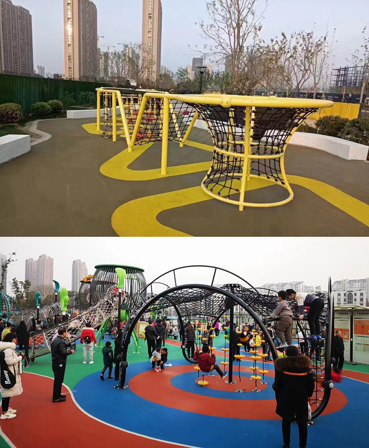 Customized outdoor large-scale climbing net children's combination expansion training kindergarten drilling net climbing frame scenic area amusement equipment