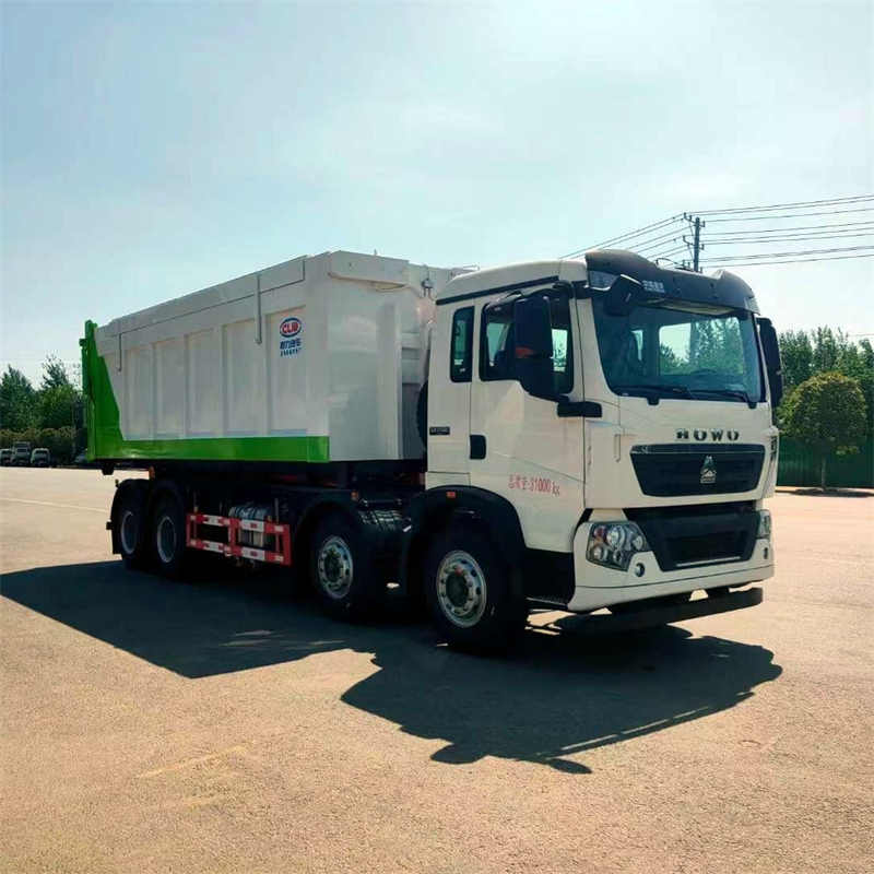 30t Construction waste transport vehicle Intelligent operation of waste transport vehicle is simple and convenient