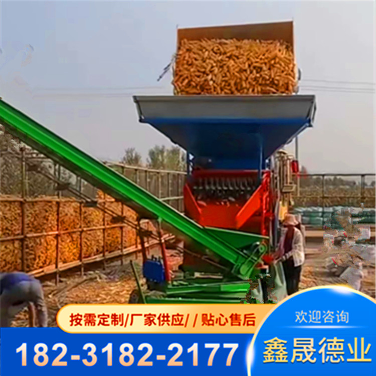 Fully automatic corn peeling machine, corn peeling machine, easy to move peeling machine