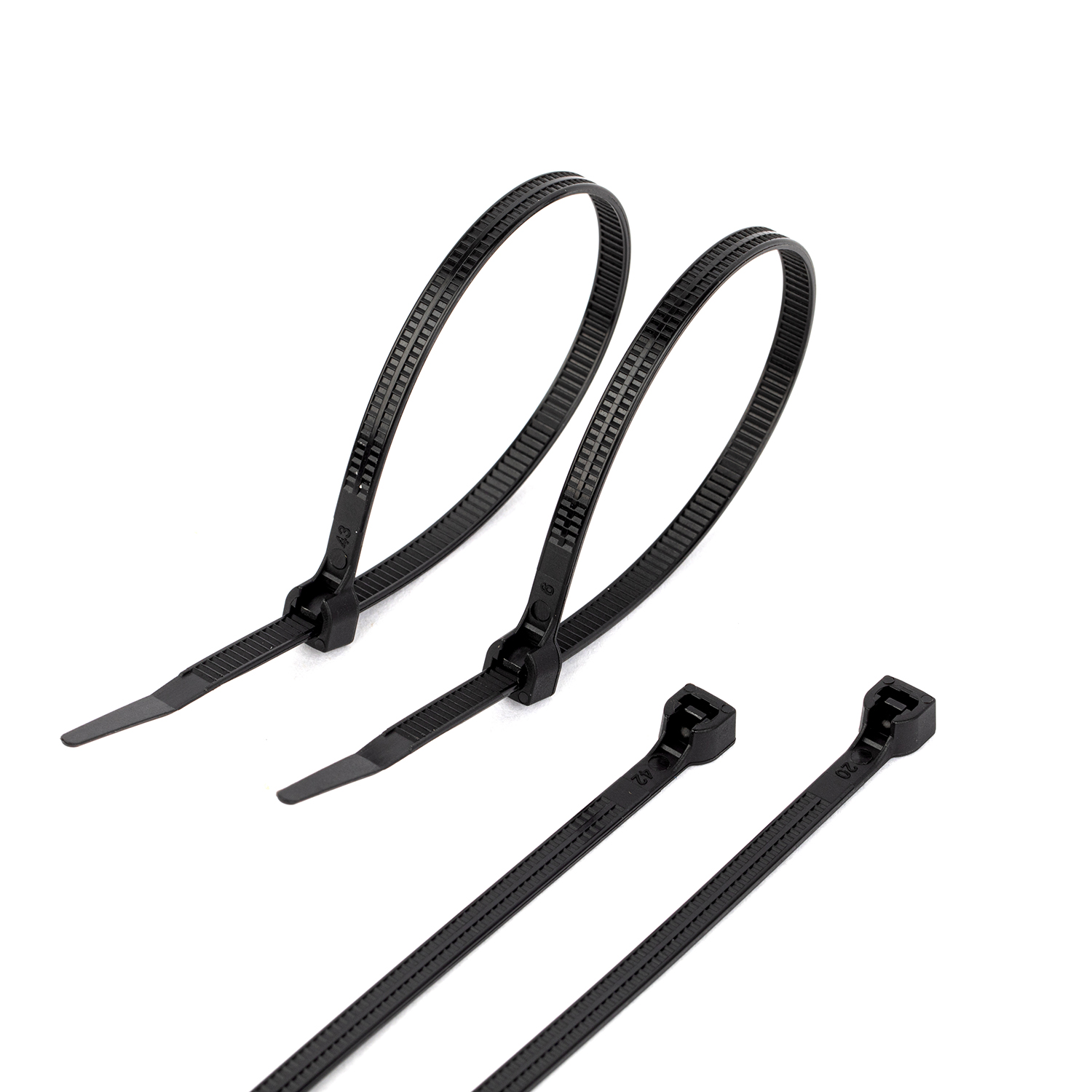 Patented product: self-locking double-sided tooth nylon cable tie, double-sided tooth body cable tie, Cable tie