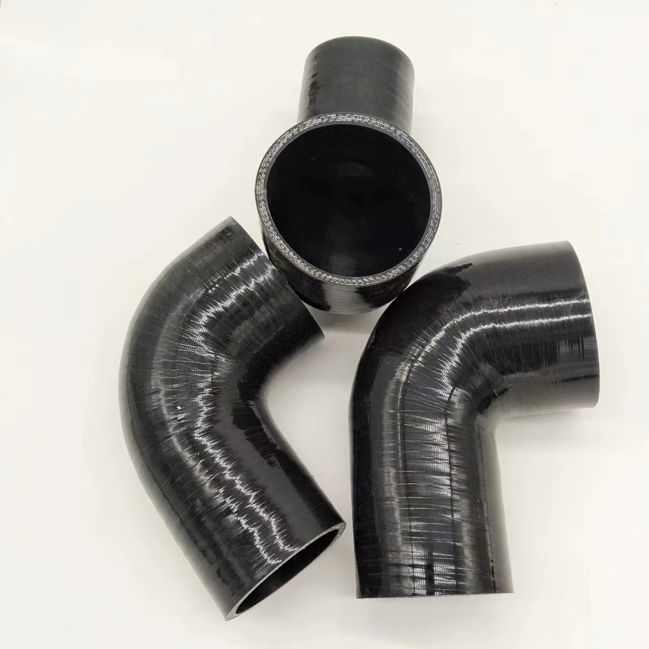 Ruiguan silicone customized variable diameter silicone hose for automotive accessories, rubber elbow, high-temperature resistant and irregular insulation hose