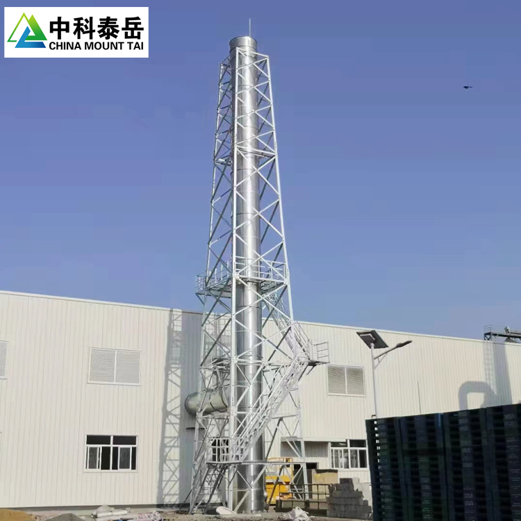 Zhongke Taiyue Angle Steel Chimney Tower, Glass Fiber Reinforced Plastic Chimney Tower, Industrial Tower Type Chimney Quality Assurance