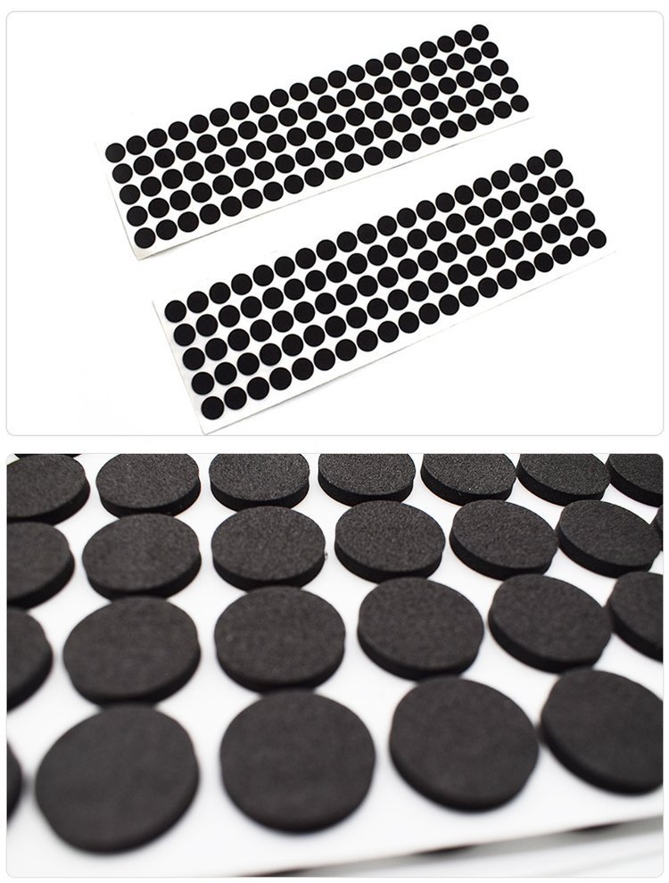 Mesh EVA rubber pad customized black circular silicone foot pad foam protective pad table self-adhesive pad wholesale