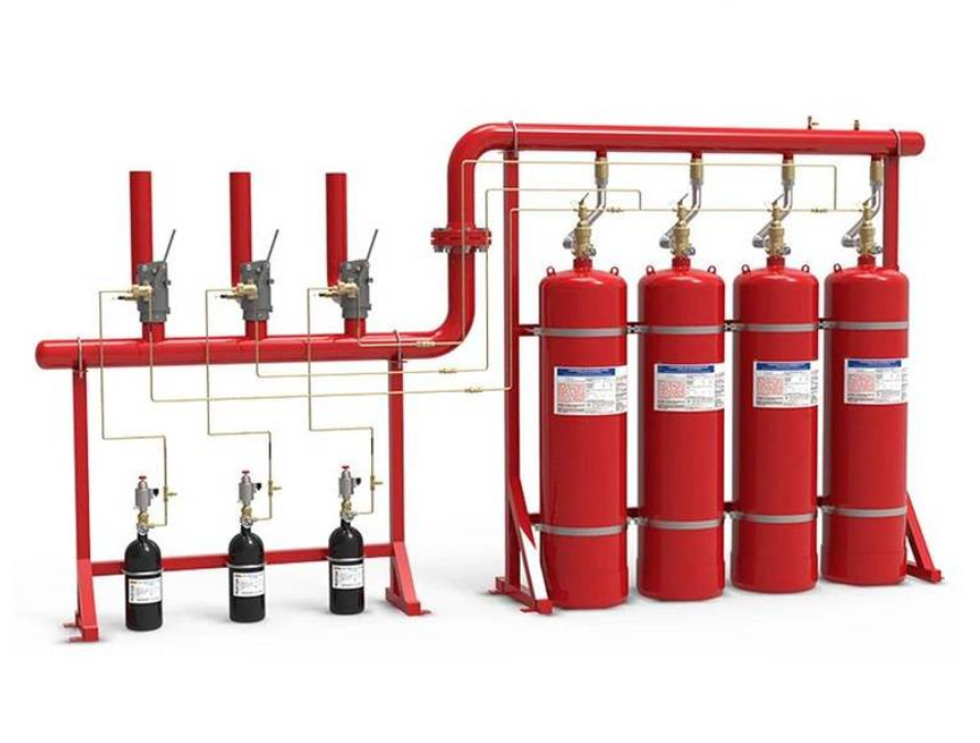 IG541 mixed gas fire extinguishing system pipeline automatic gas fire extinguishing device heptafluoropropane fire extinguishing