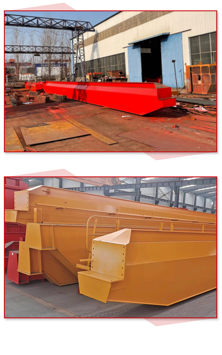 Manufacturer provides customized double beam crane workshop for easy installation of 35 ton QD bridge crane