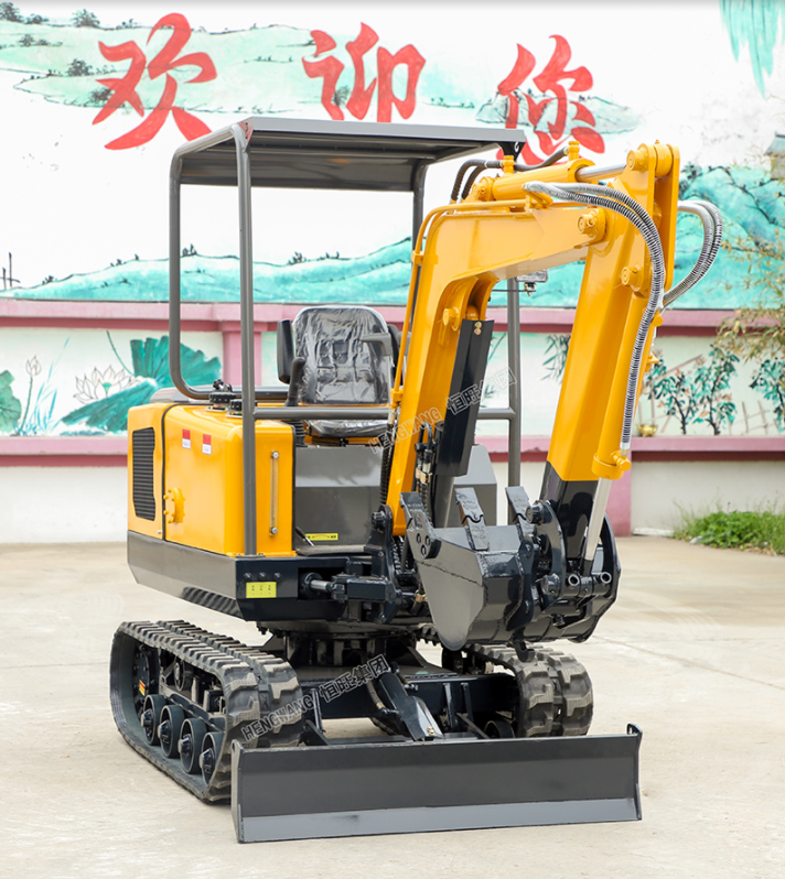 Small excavator, micro excavator, multifunctional small hook machine for agricultural orchards, indoor crushing engineering