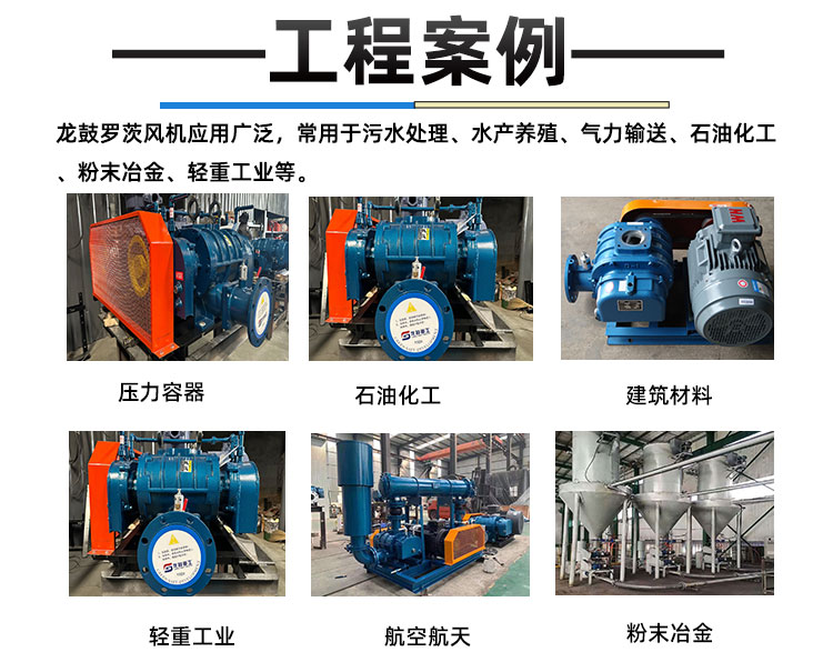 Powder material conveying Roots blower, medium and high pressure strong fan, pneumatic grain suction machine, three leaf Roots blower