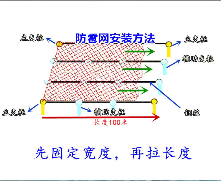 Orchard Hail Prevention Net Apple Grape Pear Tree Fish Pond Goji Berry Greenhouse Hail Prevention Net New Material