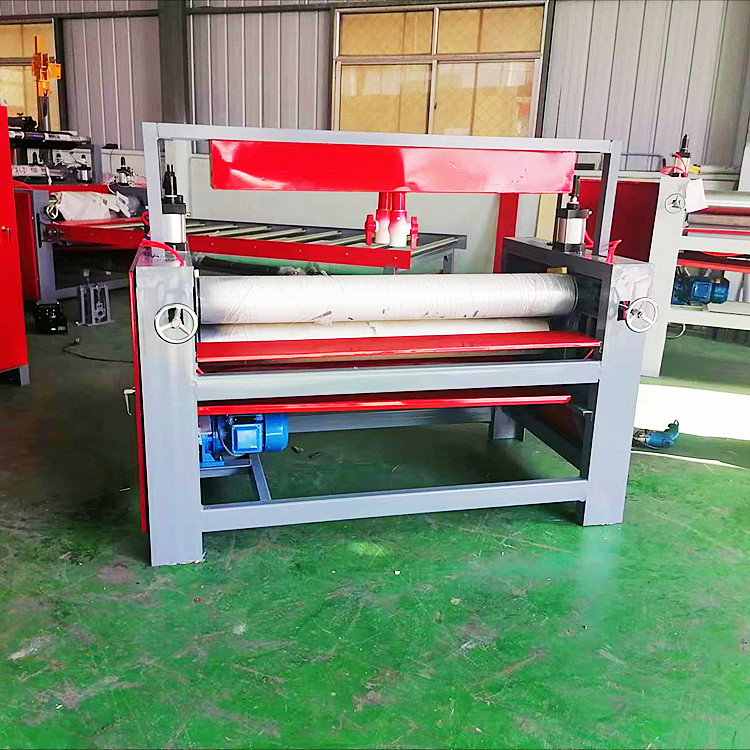 Single side calcium silicate board gluing machine, even gluing, no glue leakage, good glue quantity, control of its own adhesive film Pouch laminator