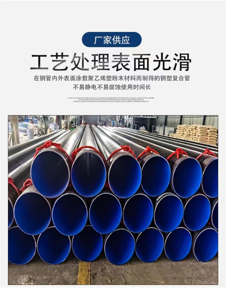 Socket Q235B coated steel pipe composite coated plastic pipe factory telephone consultation price