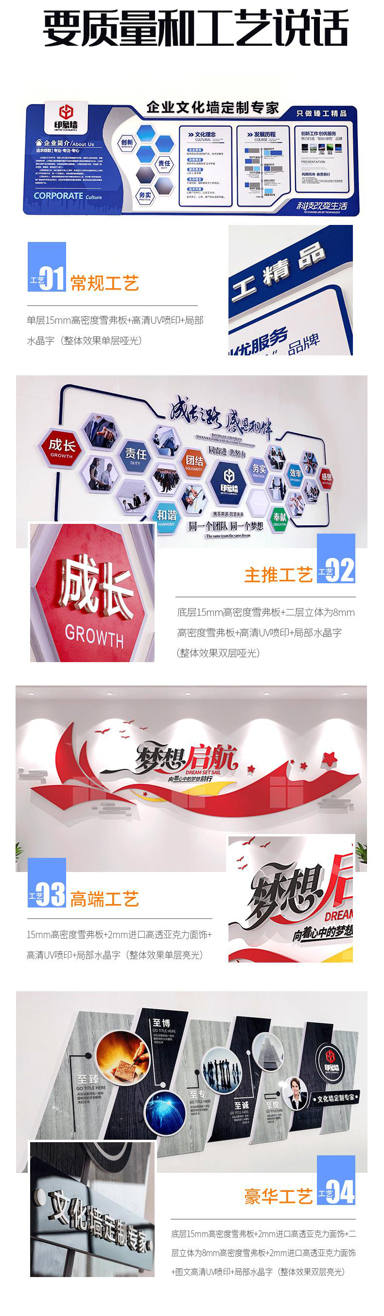 Corporate Culture Image Wall Campus Culture Office Background Wall Acrylic Enterprise Culture Wall Processing Customization