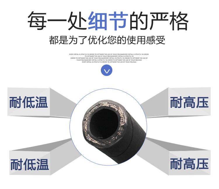 High pressure rubber hose crimping integrated hydraulic hose Yimao customized steel wire braided oil pipe