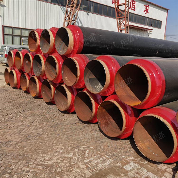 Underground black jacket steam insulation steel pipe polyurethane seamless insulation pipe Dongchen pipeline customization