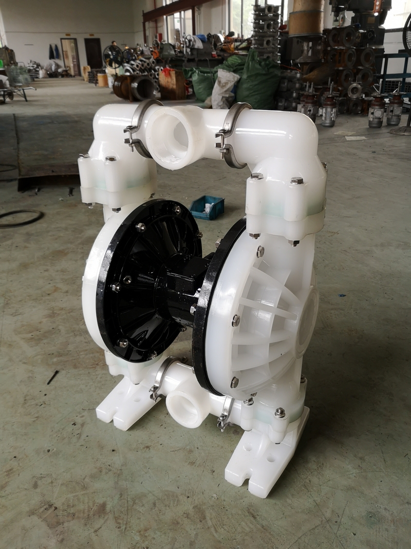 Pinneng Steel Lined Fluorine Pneumatic Diaphragm Pump Optional Fluorine Plastic Material Pump Body Customizable