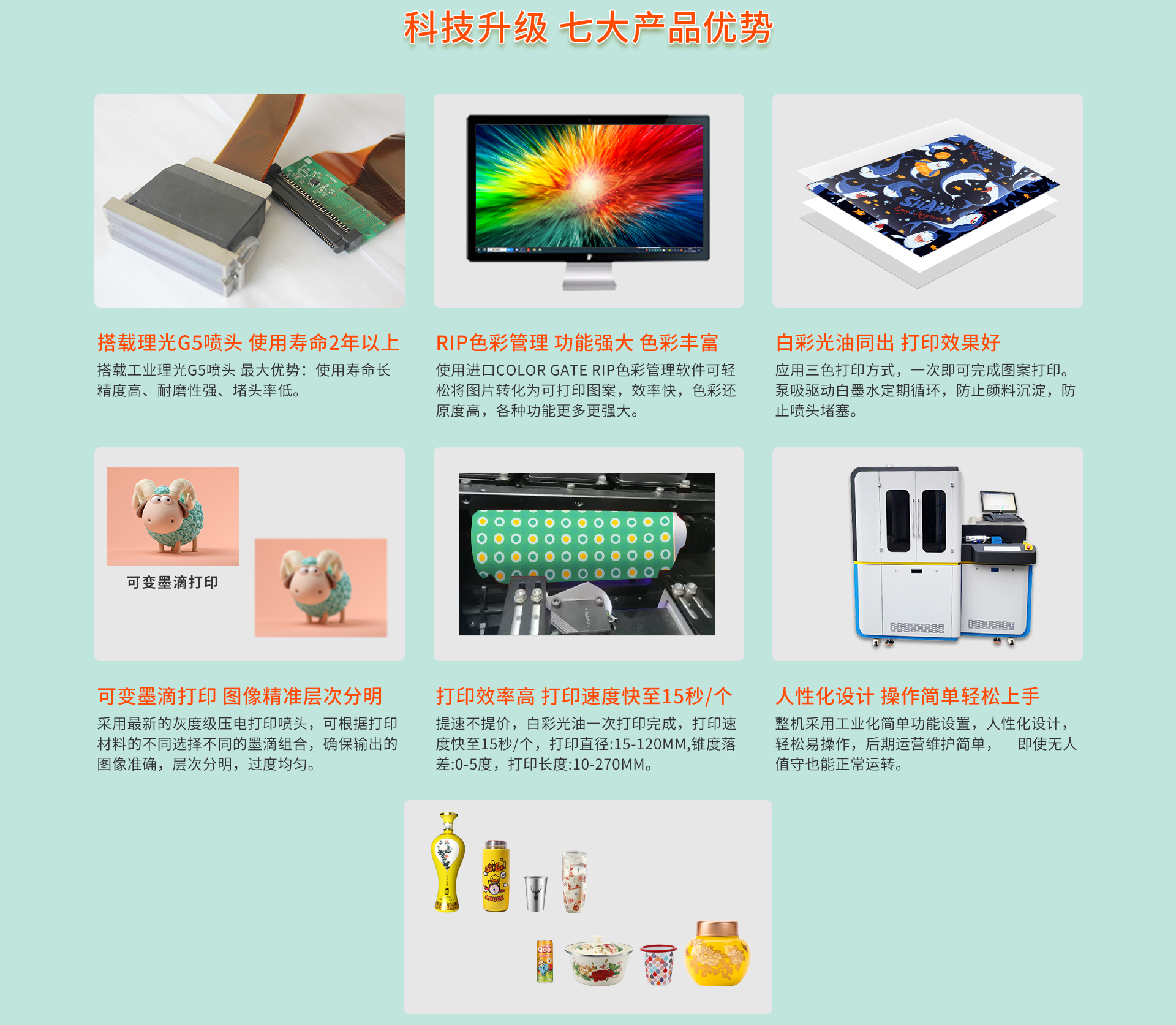 Glass ceramic wine bottle UV rolling plate integrated printer Crystal label UV plate printer manufacturer