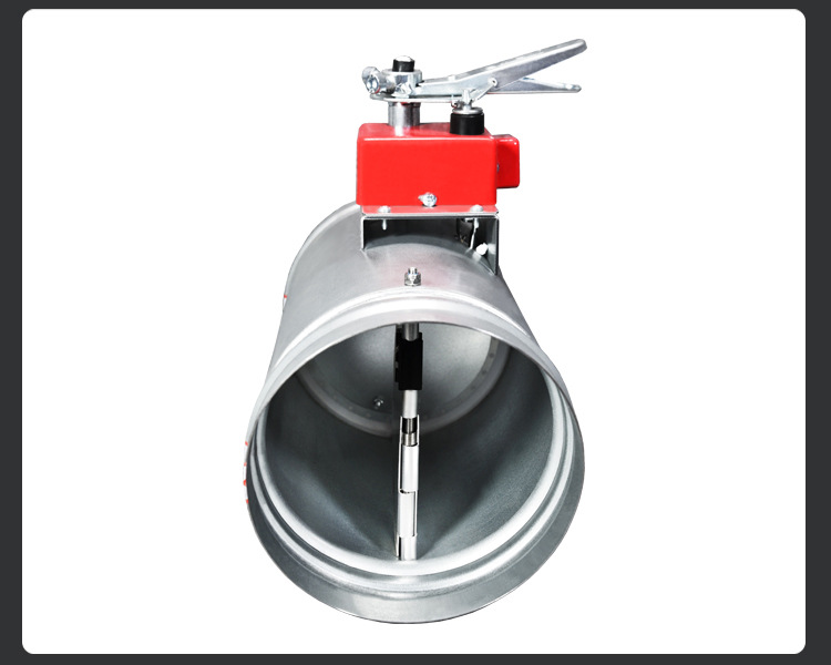 Galvanized material manual reset fire valve, check valve fusing and closing signal feedback 70 degrees and 280 degrees