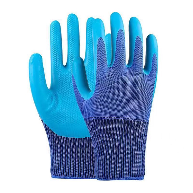 Labor protection gloves, latex foam, anti slip, wear-resistant work, nylon nitrile rubber, Jinxin