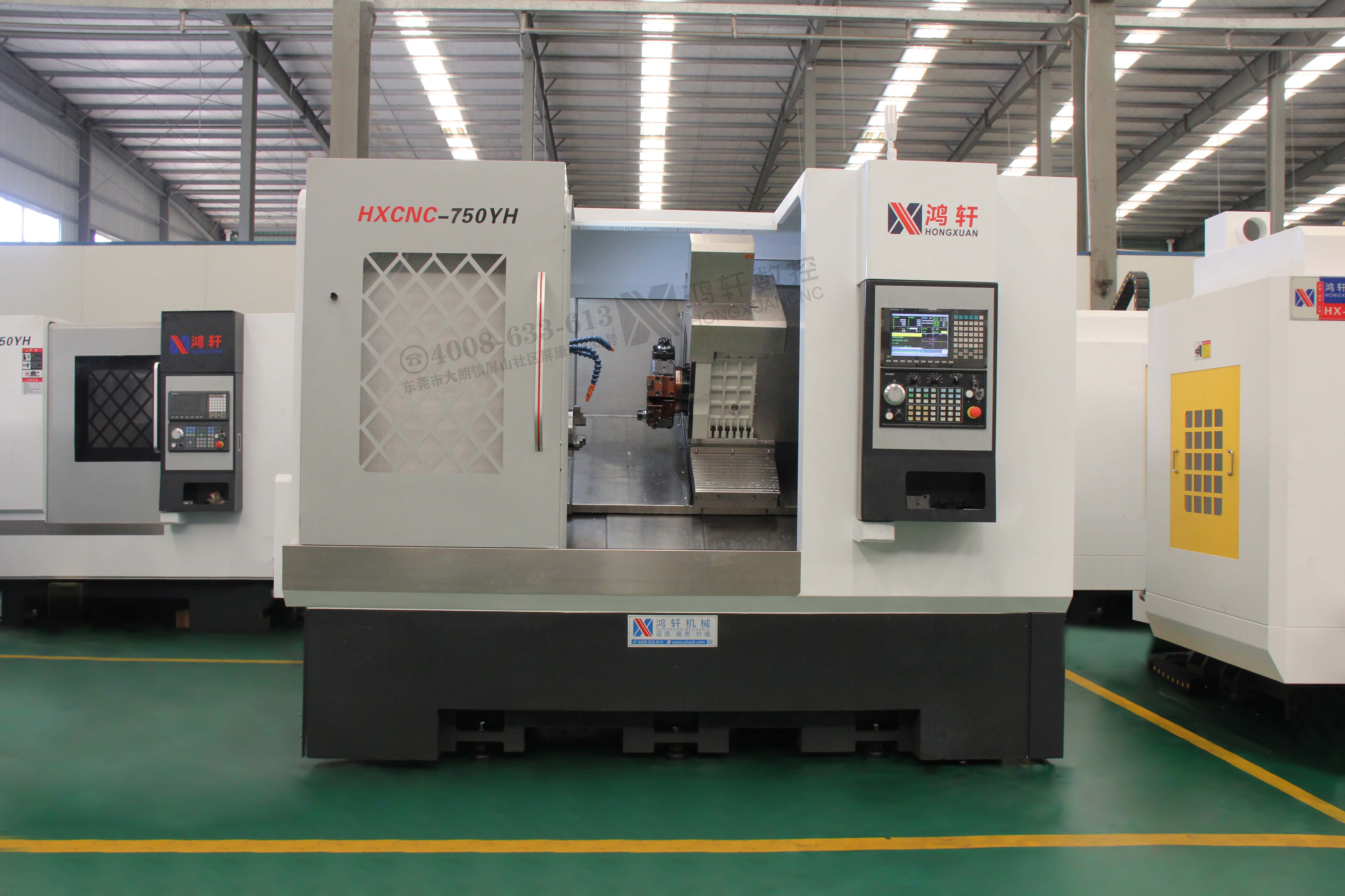 Five axis CNC turning and milling composite machine, large steel processing machine tool