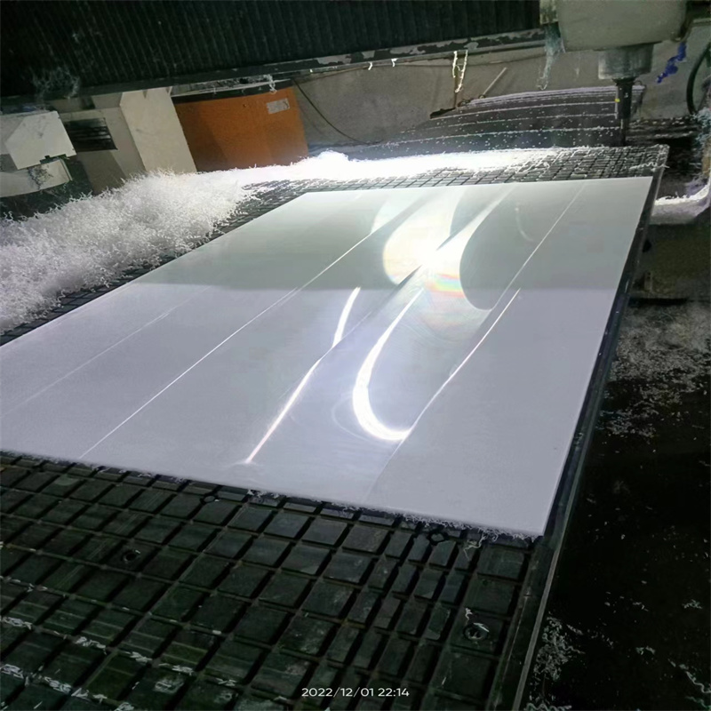 Installation and processing of white PE board, high-density polyethylene board, HDPE coal bunker lining board