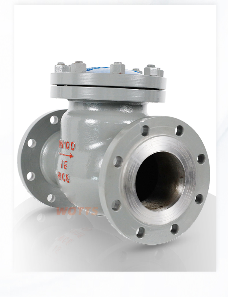 Cast steel swing flange check valve H44H-16C high and medium pressure steam valve check valve extraction