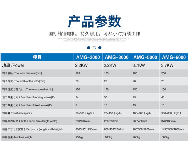 Injection molding nozzle machine edge recycling machine slow silent crusher plastic crushing automatic recycling feeding slow machine