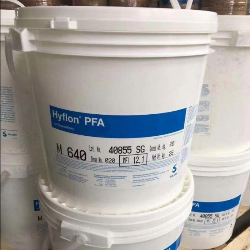 PFA Solvay P450 chemical high performance resistance, injection molding grade high toughness, food contact grade plastic