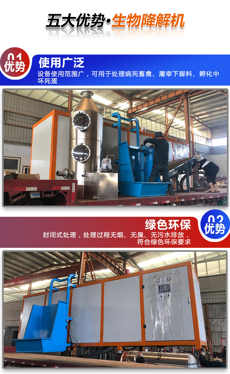 One machine for dead pigs processing sick and dead animals processing Manure equipment High temperature fermentation process Shihong