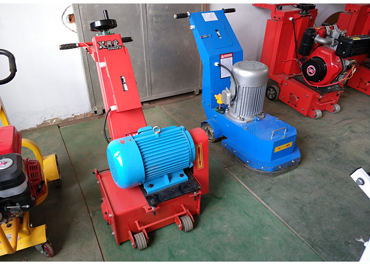 Electric concrete floor milling machine, gasoline diesel cement road surface planer, high-speed rail bridge deck chiseling, roughening and polishing