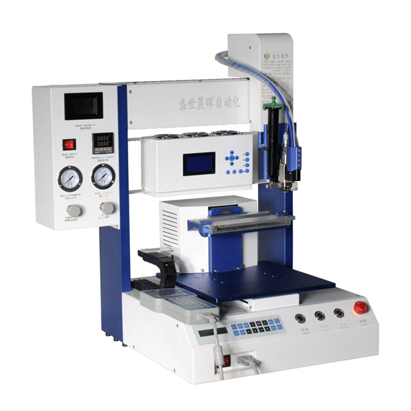 Desktop adhesive spraying and curing integrated machine PCB circuit board fully automatic adhesive coating and hardening machine with UVLED curing lamp