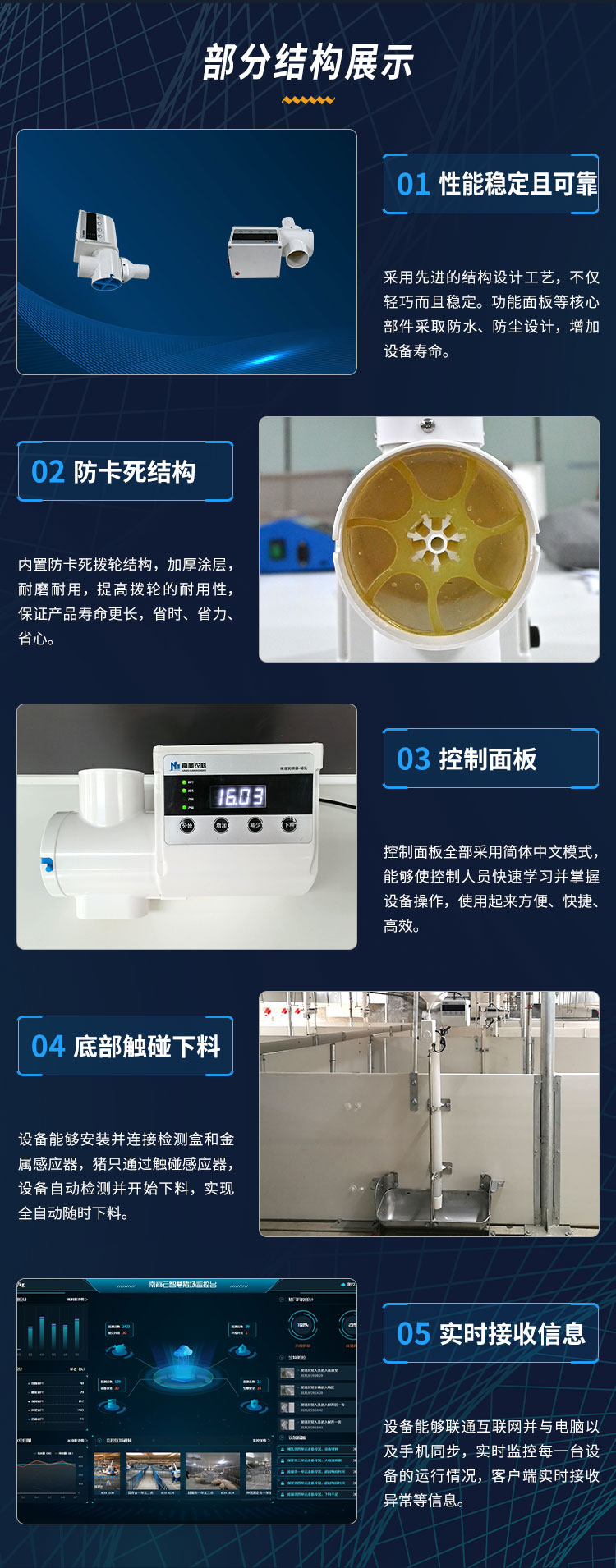 Intelligent feeding device for lactating sows Automatic feeding system for sows in the delivery room Precision feeding device Pig farm equipment