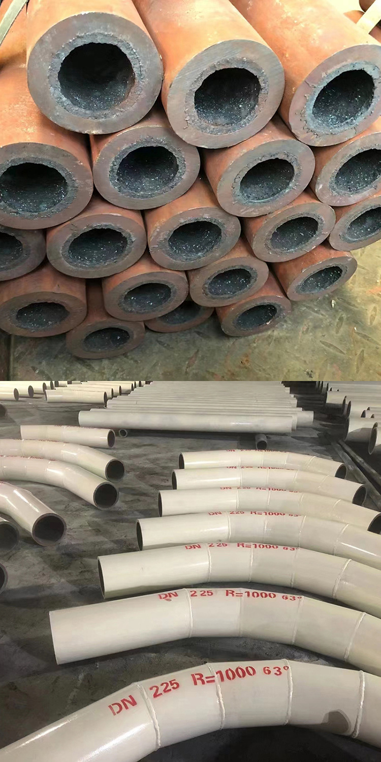 Customized processing of ceramic composite pipe wear-resistant elbow lining, composite steel pipe, aluminum oxide three-way straight pipe