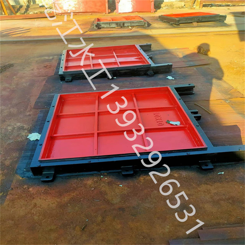 Cast iron square gate with hoist pump station, dam channel, hydraulic and electric channel, small-scale customization