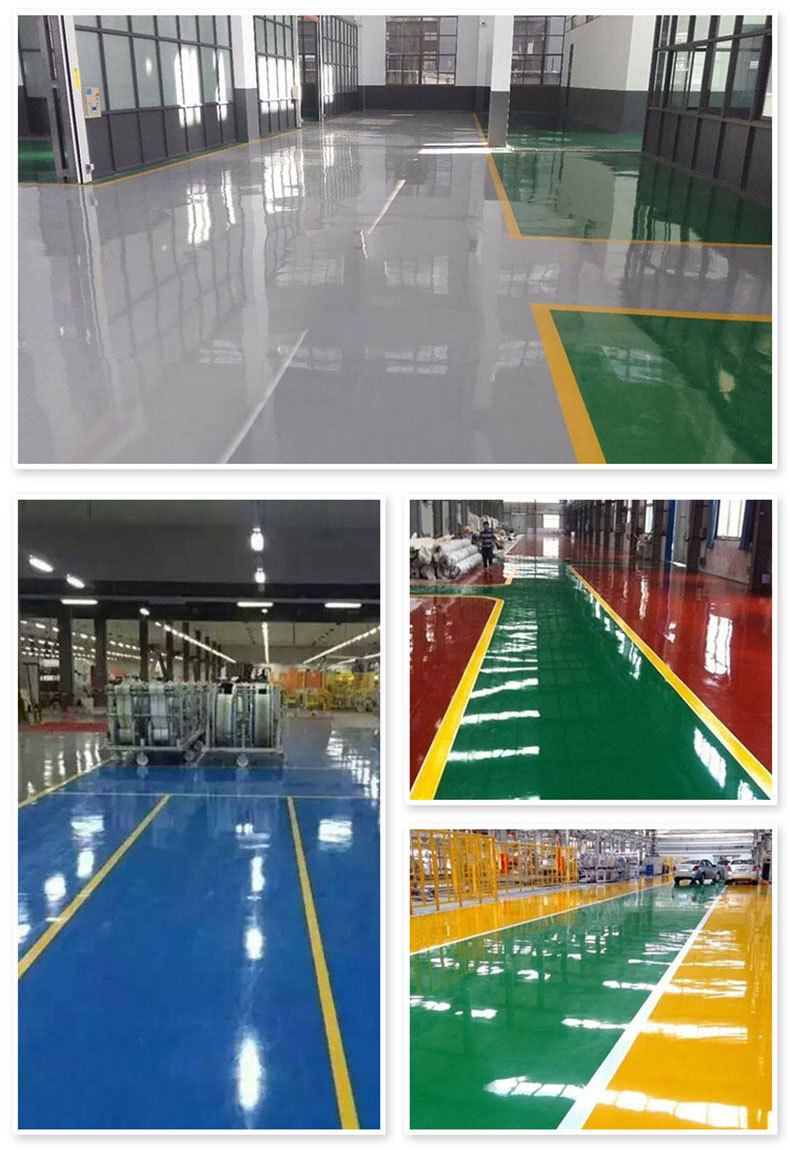 Oil based environmentally friendly floor paint has good wear resistance and is easy to apply. Two component anti-corrosion paint with adjustable colors