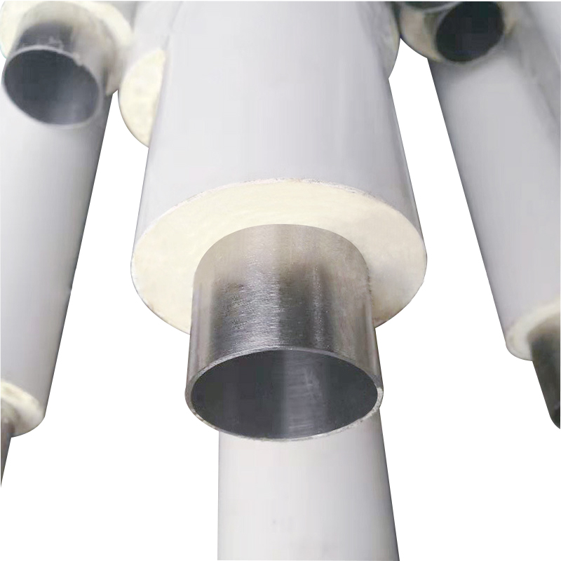 Foam stainless steel groove water pipe Ankara three in one boiled water pipe polyurethane+PVC double insulation steel pipe