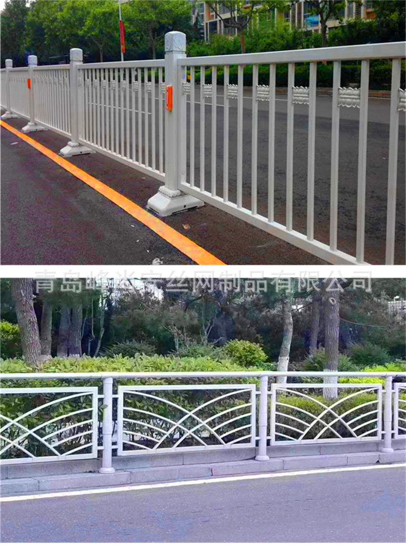 Municipal guardrail community, urban road traffic anti-collision guardrail, pedestrian and vehicle separation guardrail, road zinc steel isolation guardrail