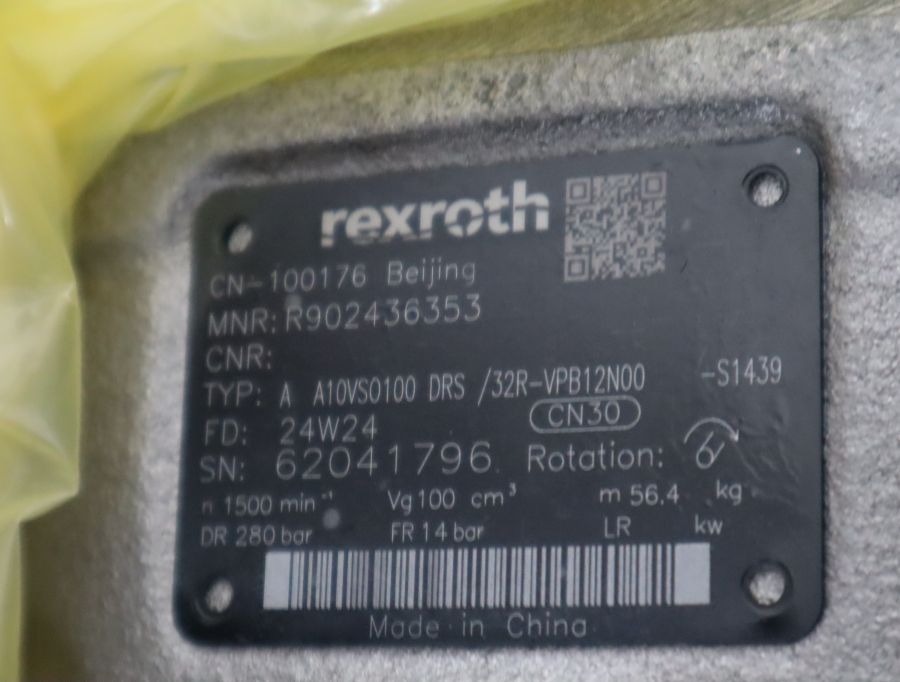 力士乐REXROTH R902436353柱塞泵 70kg 4500RPM 铸铁材质