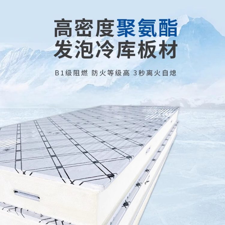 小型移动冷库板聚氨酯专用隔热保温板定制库门冷冻保鲜阻燃泡沫板