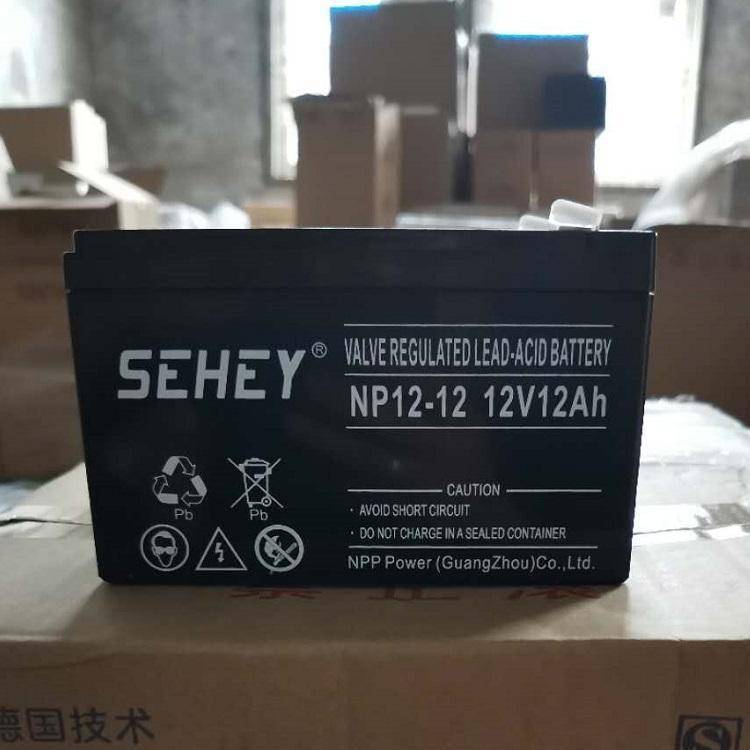 SEHEY西力蓄电池NP12-12 12V12AH 电梯门禁医疗消防后备电源