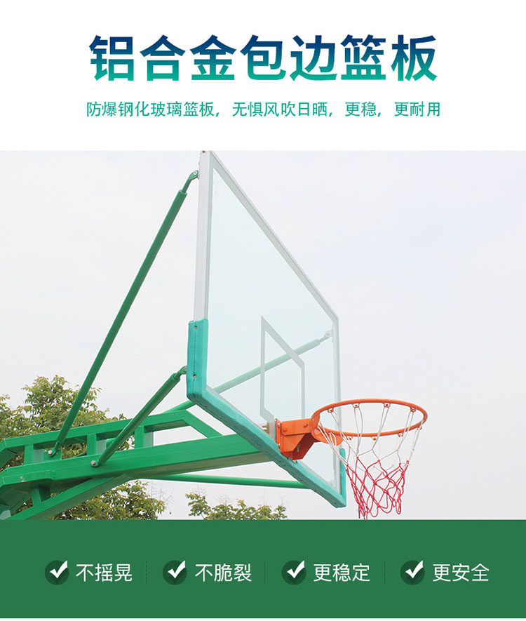 亞君 供應家用升降 可移動戶外青少年比賽訓練籃球架(圖10)