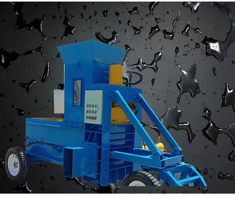 Three cylinder rice husk pressing machine, bagging and husk hydraulic packaging machine, fully automatic grass material crushing machine video